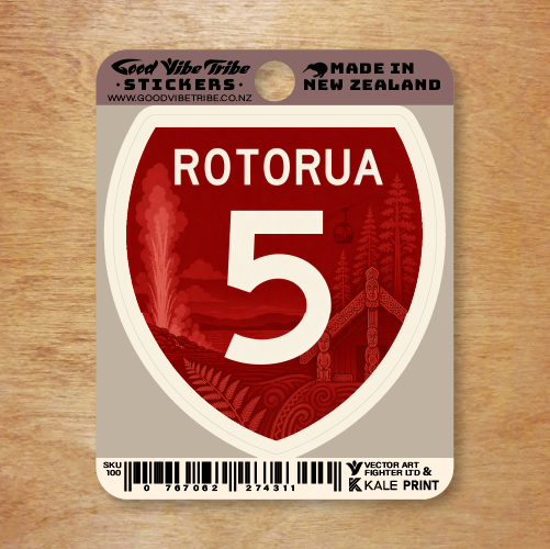 Rotorua Road Sign – Vector Art Fighter Ltd